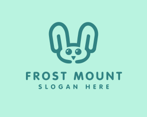 Cute Rabbit Stuffed Toy logo design