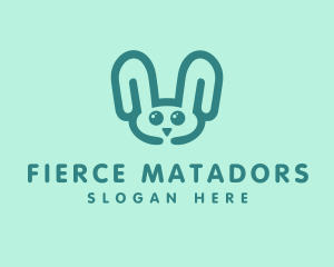 Cute Rabbit Stuffed Toy logo design