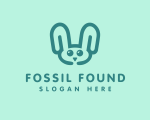 Cute Rabbit Stuffed Toy logo design