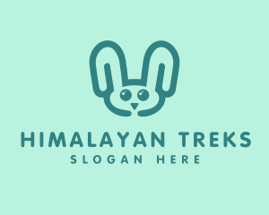 Cute Rabbit Stuffed Toy logo design