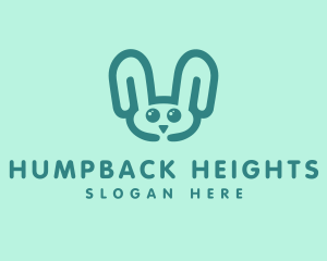 Cute Rabbit Stuffed Toy logo design