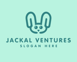 Cute Rabbit Stuffed Toy logo design