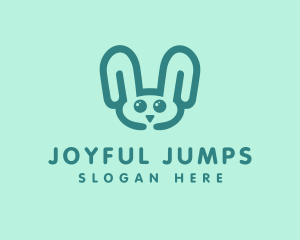 Cute Rabbit Stuffed Toy logo design