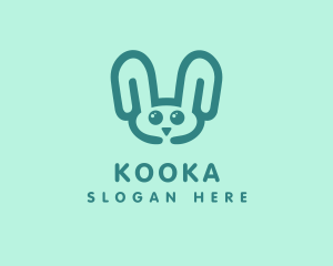 Cute Rabbit Stuffed Toy logo design