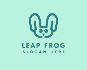 Cute Rabbit Stuffed Toy logo design