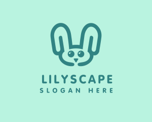 Cute Rabbit Stuffed Toy logo design