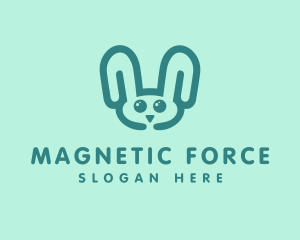 Cute Rabbit Stuffed Toy logo design