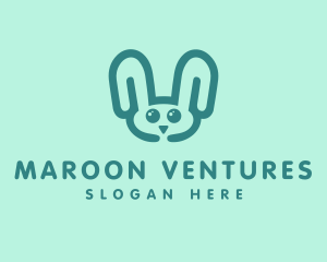 Cute Rabbit Stuffed Toy logo design