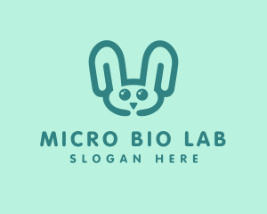 Cute Rabbit Stuffed Toy logo design