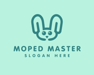 Cute Rabbit Stuffed Toy logo design