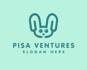 Cute Rabbit Stuffed Toy logo design