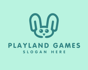 Baby Rabbit - Cute Rabbit Stuffed Toy logo design