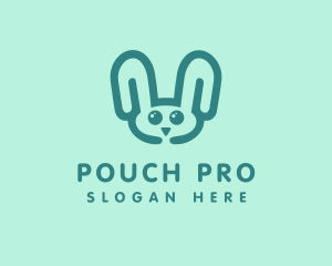 Cute Rabbit Stuffed Toy logo design