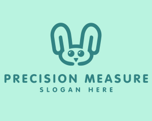 Cute Rabbit Stuffed Toy logo design