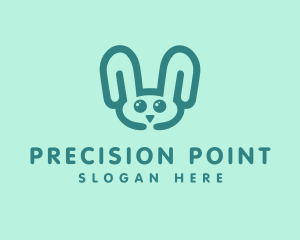 Cute Rabbit Stuffed Toy logo design