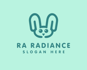 Cute Rabbit Stuffed Toy logo design