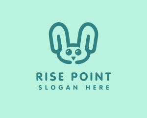 Cute Rabbit Stuffed Toy logo design