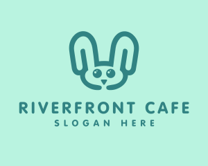 Cute Rabbit Stuffed Toy logo design