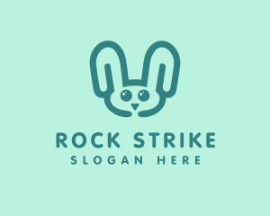 Cute Rabbit Stuffed Toy logo design