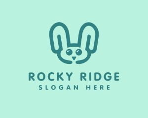 Cute Rabbit Stuffed Toy logo design