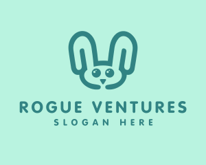 Cute Rabbit Stuffed Toy logo design