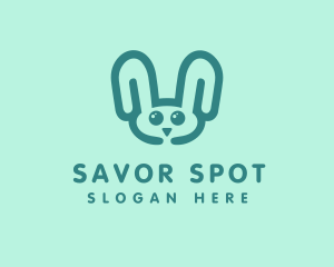 Cute Rabbit Stuffed Toy logo design