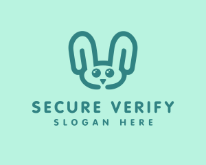 Cute Rabbit Stuffed Toy logo design