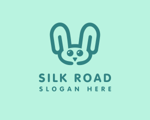 Cute Rabbit Stuffed Toy logo design