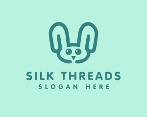 Cute Rabbit Stuffed Toy logo design