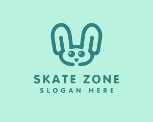 Cute Rabbit Stuffed Toy logo design