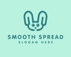 Cute Rabbit Stuffed Toy logo design