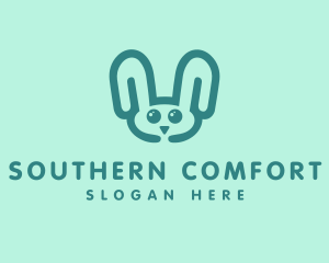 Cute Rabbit Stuffed Toy logo design