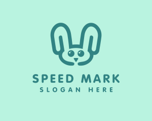 Cute Rabbit Stuffed Toy logo design