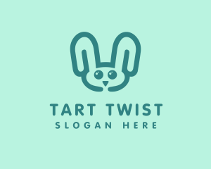 Cute Rabbit Stuffed Toy logo design