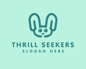 Cute Rabbit Stuffed Toy logo design