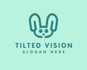 Cute Rabbit Stuffed Toy logo design