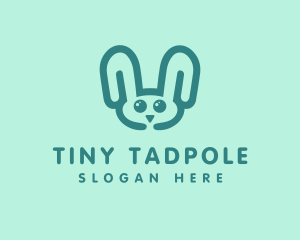 Cute Rabbit Stuffed Toy logo design