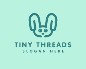 Cute Rabbit Stuffed Toy logo design