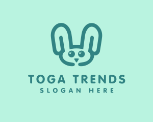 Cute Rabbit Stuffed Toy logo design