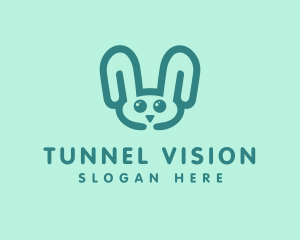 Cute Rabbit Stuffed Toy logo design