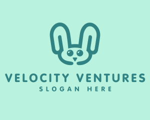 Cute Rabbit Stuffed Toy logo design