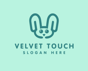 Cute Rabbit Stuffed Toy logo design