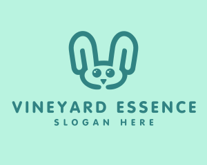 Cute Rabbit Stuffed Toy logo design