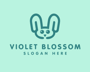 Cute Rabbit Stuffed Toy logo design