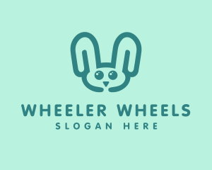 Cute Rabbit Stuffed Toy logo design