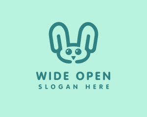 Cute Rabbit Stuffed Toy logo design