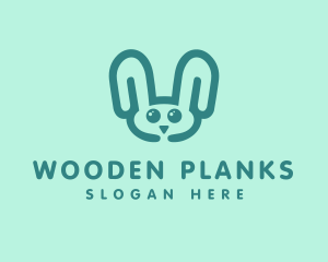 Cute Rabbit Stuffed Toy logo design