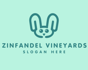 Cute Rabbit Stuffed Toy logo design