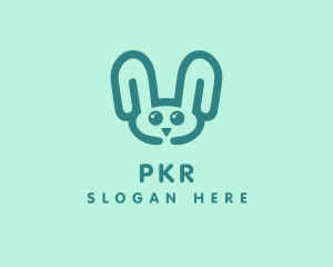 Cute Rabbit Stuffed Toy logo design