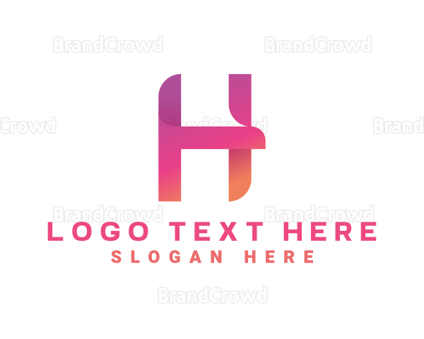 Modern Gradient Letter H Logo